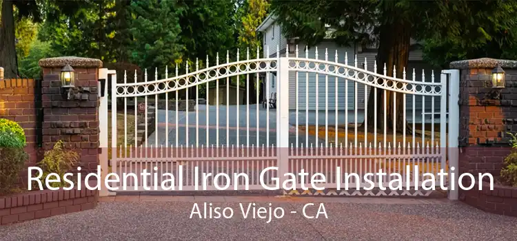 Residential Iron Gate Installation Aliso Viejo - CA