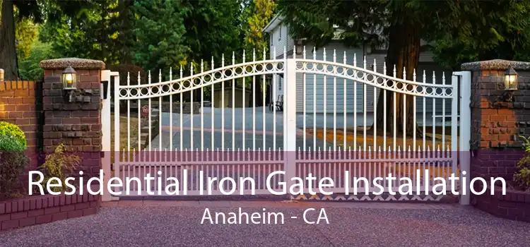 Residential Iron Gate Installation Anaheim - CA