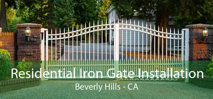 Residential Iron Gate Installation Beverly Hills - CA