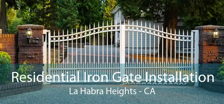 Residential Iron Gate Installation La Habra Heights - CA